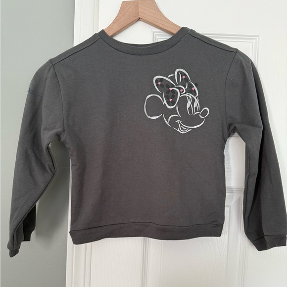 Disney Other - Disney Charcoal Minnie Mouse Sweatshirt